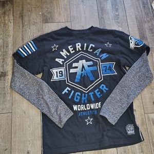 American fighter long sleeve shirt